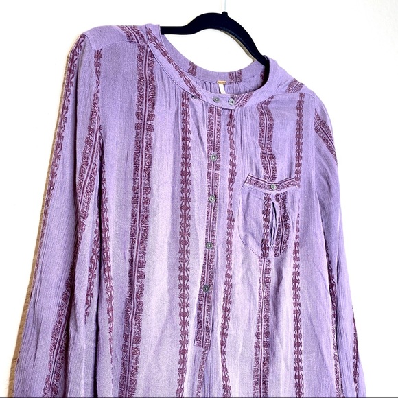 Free People Shibori magic pullover flowy tunic top - Picture 3 of 8